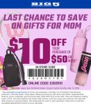 $10 off $50 today at Big 5 sporting goods, or online via promo code E260510 #big5 $10 off $50 today at Big 5 sporting goods, or online via promo code E260510 #big5