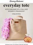 Free tote with your fragrance today at Tommy Bahama, ditto online #tommybahama