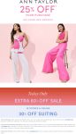 25-30% off & more at Ann Taylor #anntaylor 25-30% off & more at Ann Taylor #anntaylor