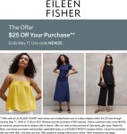 $25 off at Eileen Fisher via promo code NEW25 #eileenfisher