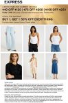 $40-$100 off $120+ & more at Express via promo code 1158 #express