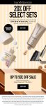 20-50% off at bareMinerals via promo code SETS20 #bareminerals