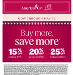 15-25% off $75+ at American Girl doll #americangirl