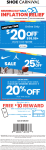 $20 off $100 also 25% off various Jordans at Shoe Carnival, or online via promo code MAY20 #shoecarnival