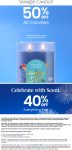 40-50% off everything at Yankee Candle, ditto online #yankeecandle