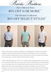 40% off 4+ shirts today at Brooks Brothers #brooksbrothers 40% off 4+ shirts today at Brooks Brothers #brooksbrothers
