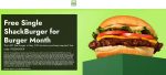 Free cheeseburger on $10 at Shake Shack via promo code FREEBURGER #shakeshack Free cheeseburger on $10 at Shake Shack via promo code FREEBURGER #shakeshack