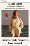 $20 off $100 online today at Macys via promo code APPFINDS #macys $20 off $100 online today at Macys via promo code APPFINDS #macys