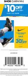 $10 off $75 + 30% off Nike at Shoe Carnival, or online via promo code SAVE10 #shoecarnival $10 off $75 + 30% off Nike at Shoe Carnival, or online via promo code SAVE10 #shoecarnival