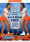 Second 6pc chicken wings free during the cup game at Hooters #hooters
