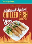 Grilled fish aloha plate = $9 at Ono Hawaiian BBQ restaurants #onohawaiianbbq
