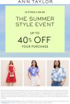 20-40% off today at Ann Taylor, ditto online #anntaylor 20-40% off today at Ann Taylor, ditto online #anntaylor