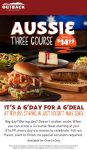 3-course meal = $15 at Outback Steakhouse #outbacksteakhouse 3-course meal = $15 at Outback Steakhouse #outbacksteakhouse