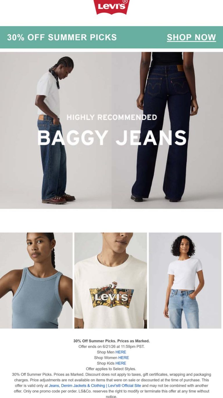 30% off at Levis