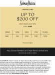 $50-$200 off at Neiman Marcus, or online via promo code JUNE #neimanmarcus $50-$200 off at Neiman Marcus, or online via promo code JUNE #neimanmarcus