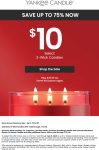 3-wick candles = $10 at Yankee Candle, ditto online #yankeecandle 3-wick candles = $10 at Yankee Candle, ditto online #yankeecandle