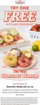 Free seasonal doughnut with any purchase at Krispy Kreme #krispykreme