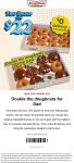 2 dozen doughnuts = $22 at Krispy Kreme #krispykreme