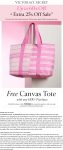Extra 25% off sale items + free tote on $100+ at Victorias Secret via promo code TOTE100 #victoriassecret Extra 25% off sale items + free tote on $100+ at Victorias Secret via promo code TOTE100 #victoriassecret
