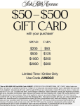 $50-$500 card on $200+ spent today at Saks Fifth Avenue via promo code JUNEGC #saksfifthavenue $50-$500 card on $200+ spent today at Saks Fifth Avenue via promo code JUNEGC #saksfifthavenue