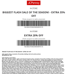 Extra 35% off today at JCPenney, or online via promo code 1BIGSALE #jcpenney