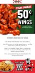 .50 cent chicken wings today at TGI Fridays #tgifridays