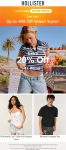 20% off 4+ items & more today at Hollister #hollister 20% off 4+ items & more today at Hollister #hollister