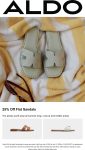 25% off flat sandals at ALDO #aldo