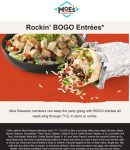 Second entree free via login at Moes Southwest Grill #moessouthwestgrill Second entree free via login at Moes Southwest Grill #moessouthwestgrill