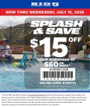 $15 off $60 at Big 5 sporting goods, or online via promo code E260714 #big5