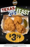 2pc chicken meal = $3.79 at Churchs Texas Chicken #churchstexaschicken