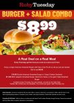 Cheeseburger + fries + bottomless salad bar = $9 today at Ruby Tuesday #rubytuesday