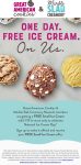 Free ice cream Sunday at Great American Cookies & Marble Slab Creamery #marbleslabcreamery Free ice cream Sunday at Great American Cookies & Marble Slab Creamery #marbleslabcreamery
