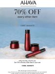 70% off every other item online today at AHAVA via promo code AHAVA70 #ahava 70% off every other item online today at AHAVA via promo code AHAVA70 #ahava