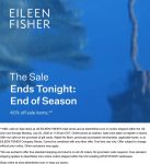 Extra 40% off sale items today at Eileen Fisher, ditto online #eileenfisher