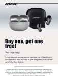Second $300 pair of ultra earbuds free at Bose #bose Second $300 pair of ultra earbuds free at Bose #bose