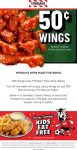 .50 cent chicken wings today at TGI Fridays #tgifridays