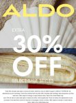 Extra 30% off sale items at ALDO, ditto online #aldo