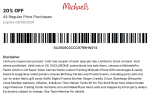 20% off at Michaels, or online via promo code MAKER20 #michaels