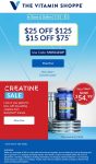 $15-$25 off $75+ at The Vitamin Shoppe via promo code MUSCLEUP #thevitaminshoppe $15-$25 off $75+ at The Vitamin Shoppe via promo code MUSCLEUP #thevitaminshoppe