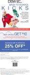 25% off at DSW shoes, or online via promo code SCHOOLDAY #dsw 25% off at DSW shoes, or online via promo code SCHOOLDAY #dsw