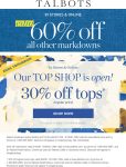 Extra 60% off sale items at Talbots, ditto online #talbots Extra 60% off sale items at Talbots, ditto online #talbots