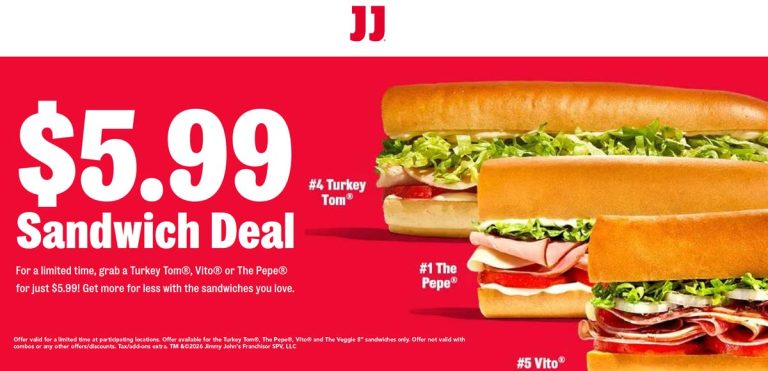 $6 sandwich at Jimmy Johns
