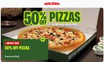 50% off takeout pizza at Papa Johns #papajohns