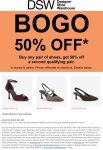 Second shoes 50% off today at DSW, ditto online #dsw