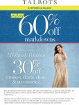 Extra 60% off sale items at Talbots, ditto online #talbots Extra 60% off sale items at Talbots, ditto online #talbots