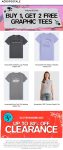 3-for-1 on graphic tees at Aeropostale, ditto online #aeropostale