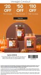 $20-$110 off $50+ at Yankee Candle, also online #yankeecandle