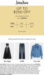 $100-$250 off $400+ at Neiman Marcus, or online via promo code SHOPFALL #neimanmarcus