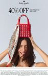 Extra 40% off sale styles at Kate Spade, ditto online #katespade